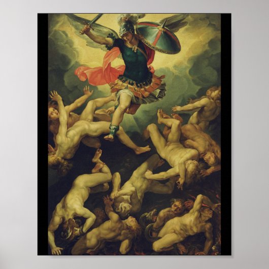 Michael und die gefallenen Engel von Giuseppe Cesa Poster (Vorne)