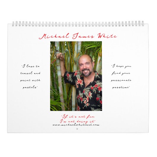 Michael Whites Leidenschaftliche Pastellkalender 2 Kalender (Rückseite)