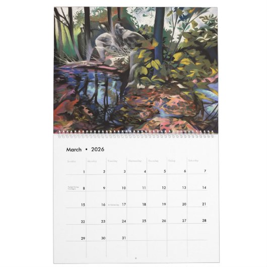 Michael White's Passionate Pastels Calendar 2026 Kalender (Mär 2026)