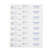 Michael Wrap rund um das Adresslabel (Bogen)