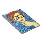 Michael Yoon nimmt einen Schlag Notizblock (Rechte Seite)