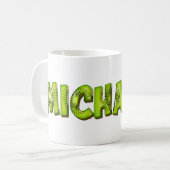 Michaela Name Kiwi Style Tasse Kaffeetasse (Vorderseite Links)