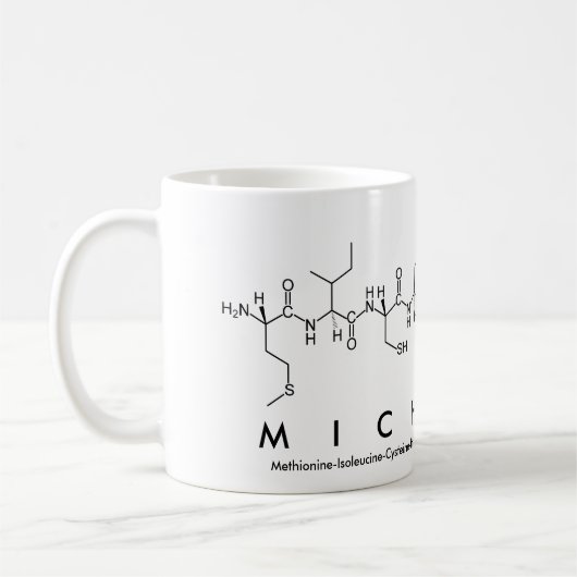 Michaela-Peptidnamen-Tasse Kaffeetasse (Links)