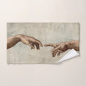 Michaelangelo gibt Schöpfung Adam God Badhandtuch Set (Handtuch)