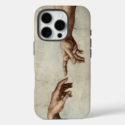 Michaelangelo gibt Schöpfung Adam God Case-Mate iPhone Hülle (Rückseite)