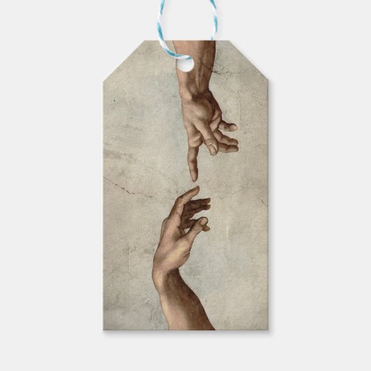 Michaelangelo gibt Schöpfung Adam God Geschenkanhänger (Vorderseite)