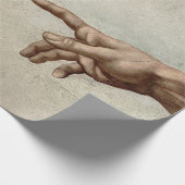 Michaelangelo gibt Schöpfung Adam God Geschenkpapier (Ecke)
