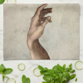 Michaelangelo gibt Schöpfung Adam God Geschirrtuch (Gefaltet)