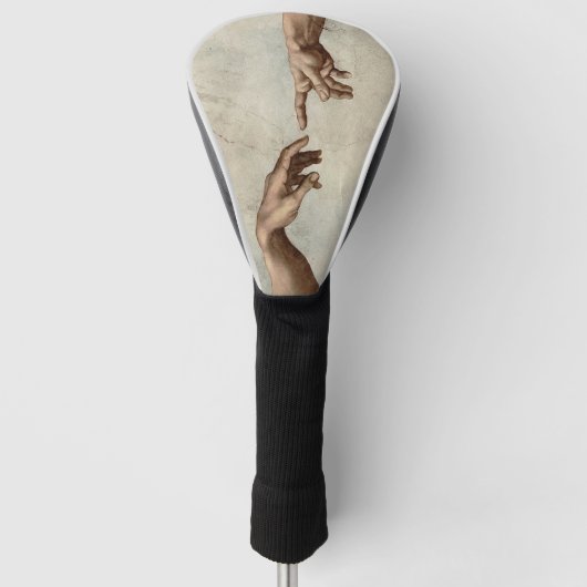 Michaelangelo gibt Schöpfung Adam God Golf Headcover (Vorderseite)