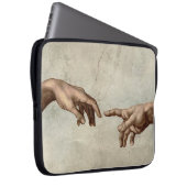 Michaelangelo gibt Schöpfung Adam God Laptopschutzhülle (Vorne Rechts)