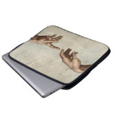 Michaelangelo gibt Schöpfung Adam God Laptopschutzhülle (Vorne Knopf)
