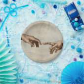 Michaelangelo gibt Schöpfung Adam God Pappteller (Party)