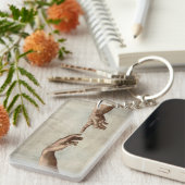 Michaelangelo gibt Schöpfung Adam God Schlüsselanhänger (Vorderseite rechts)