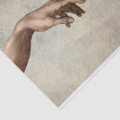 Michaelangelo gibt Schöpfung Adam God Seidenpapier (Ausschnitt)