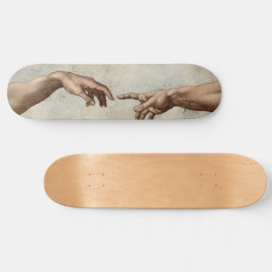 Michaelangelo gibt Schöpfung Adam God Skateboard