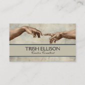 Michaelangelo gibt Schöpfung Adam God Visitenkarte (Vorderseite)