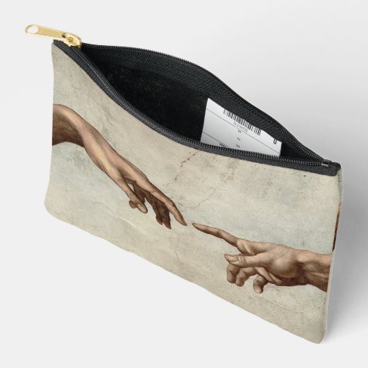 Michaelangelo gibt Schöpfung Adam God Zubehörtasche (Offen)