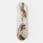 Michaelangelo Hands Creation Adam God Skateboard (Vorderseite)