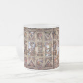 Michaelangelos Sistine Kapellen-Decke Mattglastasse (Vorderseite Links)