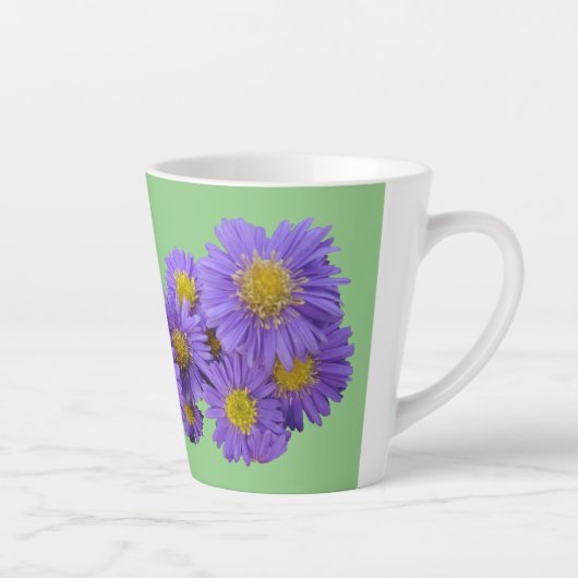 Michaelmas Daisy Cust. Grüne Latte-Tasse Milchtasse (Rechts)