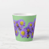 Michaelmas Daisy Cust. Grüne Latte-Tasse Milchtasse (Vorderseite)