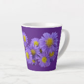 Michaelmas Daisy Cust Lila Latte Tasse (Rechte Ecke)
