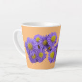 Michaelmas Daisy Cust Orange Latte Tasse (Linke Ecke)