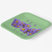 Michaelmas Daisy Cust Papierplatte auf dem grünen  Pappteller (Gewinkelt)