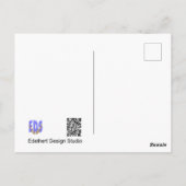 Michaelmas Daisy Cust Schnelle Postkarte (Rückseite)