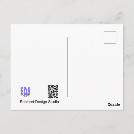 Michaelmas Daisy Cust Schnelle Postkarte (Rückseite)