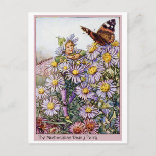Michaelmas Daisy Fairy Postkarte