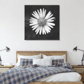Michaelmas Daisy Flower Canvas Print Leinwanddruck (Insitu (Schlafzimmer))