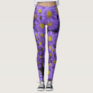 Michaelmas Daisy Muster Legende Leggings