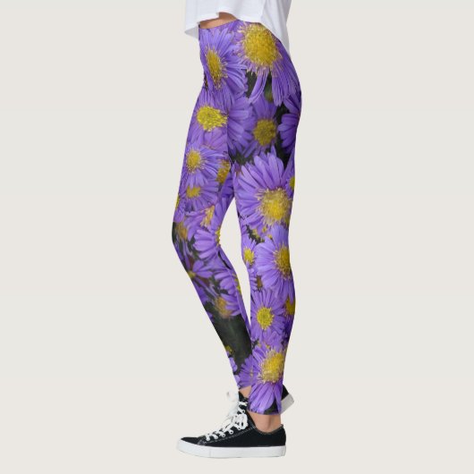 Michaelmas Daisy Pattern Legging Leggings (Links)