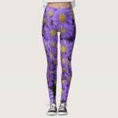 Michaelmas Daisy Pattern Legging Leggings (Vorderseite)