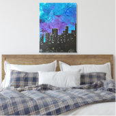 Michael's City Scape Leinwanddruck (Insitu (Schlafzimmer))