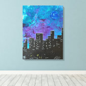 Michael's City Scape Leinwanddruck (Insitu (Holzboden))