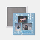 Michael's erstes Sledding Magnet (Vorderseite/Rückseite)