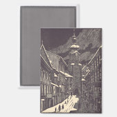 Michael's Gate in Bratislava, Slowakei Magnet (Vorderseite/Rückseite)