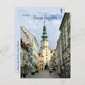 Michael's Gate Old Town Slowakische Republik Postkarte (Vorne/Hinten)