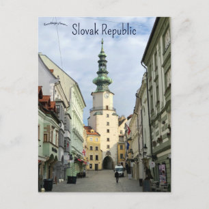 Michael's Gate Old Town Slowakische Republik Postkarte