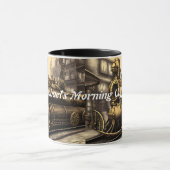 Michael's Morgenkaffee Personalisiert anpassbar Tasse (Zentrum)