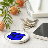 Michael's Shield mit Monogram Schlüsselanhänger (Seite)