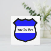 Michael's Shield squ Einladung (Stehend Vorderseite)