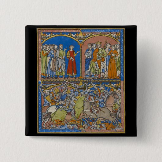 Michal's Dowry, ein blutiger Kampf Button (Vorderseite)