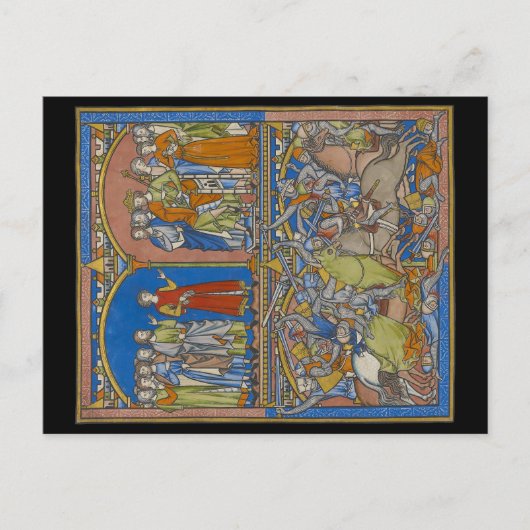 Michal's Dowry, ein blutiger Kampf Postkarte (Vorderseite)