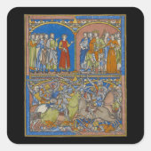 Michal's Dowry, ein blutiger Kampf Quadratischer Aufkleber (Vorderseite)