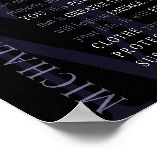 Micheal Beckwith Zitat Poster (Ecke)