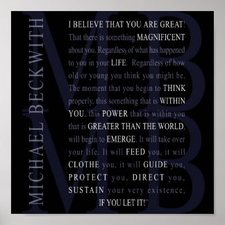 Micheal Beckwith Zitat Poster