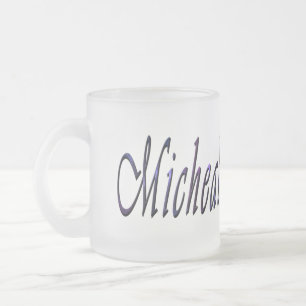 Micheal, Name, Logo, Mattierte Bier-Tasse Mattglastasse